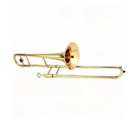 Trombone Alto en laiton E-Flat, Instrument de musique for débutant, Trombone laqué doré avec sac spécial