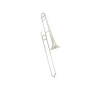 Trombone Alto En Si Bémol Laqué Argent Corps En Laiton Avec Embouchure Sac De Rangement Sourdine Accessoires Trombone Instrument De Cuivre(Silver)
