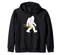 Trombone Bigfoot Sasquatch Funny Marching Band Sweat à Capuche