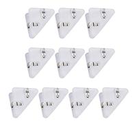 Trombone d'angle Triangulaire 10 pièces/Ensemble Trombones d'angle Triangulaire Pinces à Reliure en Plastique Porte-Page pour Le Bureau de l'école