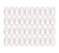 Trombone en Forme de Chat Mignon Design Clips de Signet Multifonctionnels pour l'organisation de Fichiers d'étude de Bureau 40 pièces matériel de Fer coloré (Or Rose)