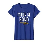 Trombone Fanfare Orchestre Musique Musicien Jazz Blues T-Shirt, Femme, Bleu Royal, S