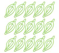 Trombone Feuille Vert en Métal et Pp 30 Pièces pour Documents