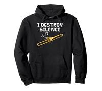 Trombone, Je détruis Le Silence, Musicien tromboniste Sweat à Capuche
