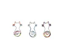 Trombone Multicolore En Forme De Chat, 10 Pièces, Mignon Trombone Kawaii, Décoration De Compte À Main D'étudiant, Papeterie De Bureau