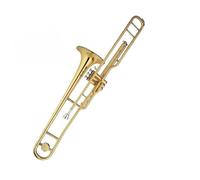 Trombone Standard Instrument Trombone Ténor BB Tube En Laiton Piston En Cupronickel Laque Dorée