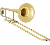 Trombone Ténor Classic Cantabile TP-12 - Accordage Bb - Corps en Laiton - Finition Vernis Clair, Coulisse Intérieure en Maillechort, Chromée - Set Incl. Embouchure et Étui Léger