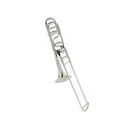 Trombone Ténor En Plastique Coloré Instrument En Laiton Si Bémol Pratique De Performance Professionnelle Trombone Instrument De Cuivre(Silver plated)