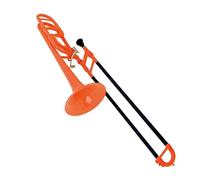 Trombone Ténor En Plastique Coloré Instrument En Laiton Si Bémol Pratique De Performance Professionnelle Trombone Instrument De Cuivre(Orange)