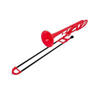 Trombone Ténor En Plastique Coloré Instrument En Laiton Si Bémol Pratique De Performance Professionnelle Trombone Instrument De Cuivre(Red)