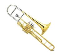 Trombone Trombone instrument de musique à pistons en laiton laqué or coulisse et pavillon en laiton avec manchon et pavillon