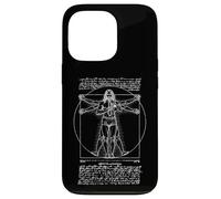 Trombone Tromboniste Vitruvian Man Leonardo Da Vinci Coque pour iPhone 13 Pro