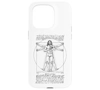 Trombone Tromboniste Vitruvian Man Leonardo Da Vinci Coque pour iPhone 15 Pro