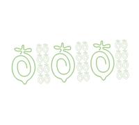 Trombones, 60 pièces de trombones décoratifs créatifs en métal, jolis clips de rangement for marque-pages et cartes de dessin animé for le bureau, l'école et la maison, citron