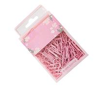 Trombones, 70 Pièces de Couleurs Vives Durables, Trombones Mignons, Longueur de 1.97 Pouces, Tenue Solide Réutilisable pour le Bureau à Domicile (rose sakura)