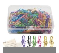 Trombones À Musique - 4x0,7 Cm Ensemble De Trombones En Métal Coloré Pour Notes De Musique | Clips De Marque-page Mignons Pour Bureau Et École, 100 Pièces, Pour Photos, Fichiers, Documents Et Organisa