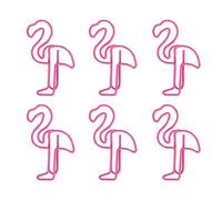 Trombones Antidérapants en Forme de Flamant Rose, 100 Pièces, Jolis Marque-pages pour le Bureau et L'école