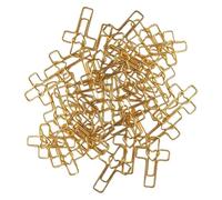 Trombones Bible,50 Pièces Trombone Cœur Doré Marque-page - Trombones Décoratifs Fantaisie | Pour École Bureau Maison Étudiants Enseignants Femmes Hommes