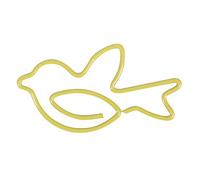 Trombones bureau forme pigeon, 12 pièces 3x2 cm, métal épais et résistant - Idéals pour classement documents, usage bureautique et papeterie à la maison ou au bureau