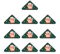Trombones d ' angle de noël, 10 pièces, pour remplissage de bas, Clips triangulaires pour Page de livre, pinces pour fichiers triangulaires, porte-mémo