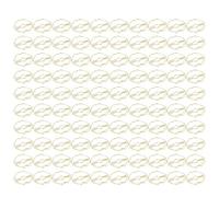 Trombones en Forme de Lèvres Galvanoplastie en Métal Doré Petits Trombones Mignons pour la Classification des Fichiers à Domicile de Bureau 100PCS Signet Antidérapant Portable