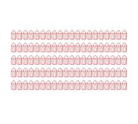 Trombones en forme de trombones, 100 pièces, Style amusant et mignon, légers et portables, en métal, pour le bureau, la maison, la Classification des fichiers de documents