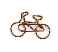 Trombones en Forme de Vélo en Métal Couleur café, Ensemble de 20 Pinces à Signets de Papeterie Scolaire et de Bureau, Parfaites pour Organiser des Documents
