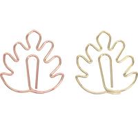 Trombones Feuilles, 30 pcs Trombones Métal Paper Clips Coloré Trombones Distributeur Petit matériel de bureau Set pour Livre Lettre Feuille Reliure Papier Dossier Photo Mémo Affiche