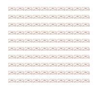 Trombones mignons Mini trombones en métal plaqué or Rose légers portables pour le bureau à la maison 100 pièces avec boîte de rangement (Enveloppe)