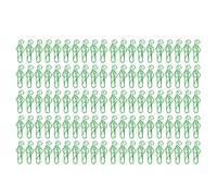 Trombones pour notes de musique 100 pièces |Clips de marque-pages en métal à prise sécurisée pour ordinateurs portables/planificateurs/albums de scrapbooking |Fournitures de (Verte)