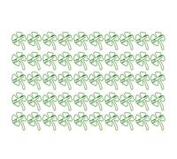 Trombones pour organiser des documents, quatre herbes, C | Marque-pages en métal enduit pour notes d'étude, lecture, documents de travail et reçus