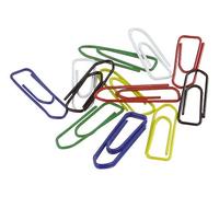 Trombones Safetool galvanisés 25 mm couleur assorties - Boîte de 100