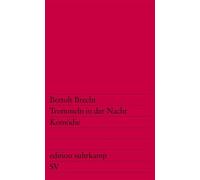 Trommeln in der nacht Komödie - Bertolt Brecht - Suhrkamp - Poche - Roman