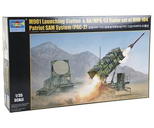 Trompette 01022 modèle Kit M901 Lancement Station et Un/pmq Radar Lot de Sam MIM 104 Patriot Système PAC 2, Gris