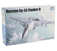 Trompette 01667 Kit Modèle Russe Su 33 Flanker D, Gris-Trumpeter