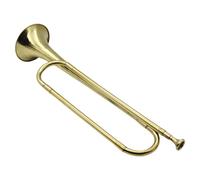 Trompette B plate - Instrument de trompette de cavalerie portable en laiton | Bugle en laiton doré, instrument de musique pour débutants