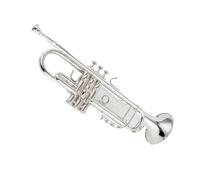 Trompette BB Argentée Instrument En Laiton Plat Trompette Professionnelle