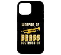 Trompette Citation drôle Trompette œuvre d'art Musique Laiton Coque pour iPhone 16 Pro Max