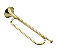Trompette de cavalerie de bugle - trompette de cavalerie en | Appel plat B plat en or Trumpt | Surba de corne soufflant robuste pour les débutants