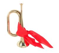 Trompette de Fanfare en Cuivre Or pour Débutants, Instrument à Vent | Utilisation en Performance Bandes, Prise Confortable, Son Riche et Puissant