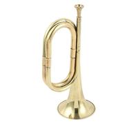 Trompette de trompette - trompette de cavalerie de style vintage, instruments de musique de groupe d'orchestre | pour cérémonies militaires, collectionneurs de spectacles de groupe de marche, facile à