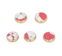 Trompette Doigt Boutons Valve Caps Premium Durable Métal Pièces De Rechange pour Trompette Joueurs Débutants Professionnels 5Pcs Ensemble
