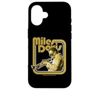 Trompette dorée rétro Miles Davis Coque pour iPhone 16