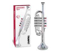 Trompette en argent - Instrument de musique - 4 notes - 37 cm