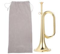 Trompette en Cuivre pour Orchestre Militaire, Laiton Doré Débutant | Son et Beau, Robuste et Facile à Transporter, Aide les Débutants, Usage Orchestre Scolaire