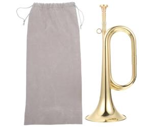 Trompette en Laiton Doré pour Débutants, Orchestre Militaire | Son Précis, Finition Soignée et Structure Robuste, Instrument à Vent pour Usage Musical