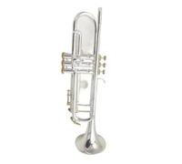 Trompette En Laiton Plaqué Argent Trompette | Instrument en si bémol (Bb) pour débutants