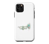 Trompette Fleurie Vintage Musique de Jazz Coque pour iPhone 11 Pro