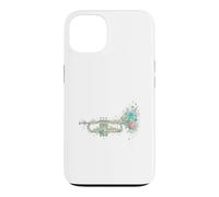 Trompette Fleurie Vintage Musique de Jazz Coque pour iPhone 13