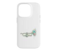 Trompette Fleurie Vintage Musique de Jazz Coque pour iPhone 14 Pro